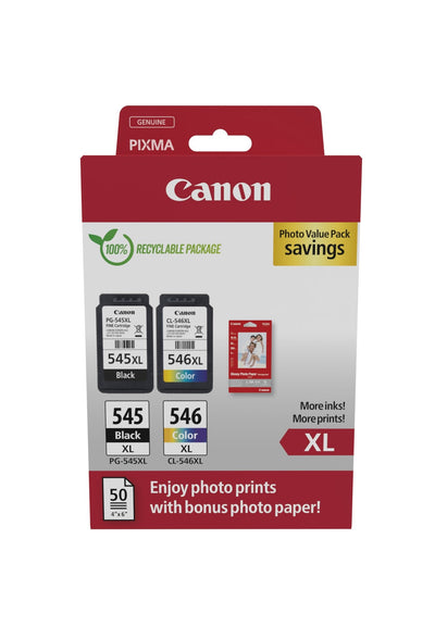 Canon Cartridge Ink Pg 545XL Cl 546XL Photo Value — image 1
