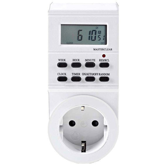 Programador Electricidad Silver Sanz 49401 Digital - Semanal - 3600W - 250V - 16A - 50HZ