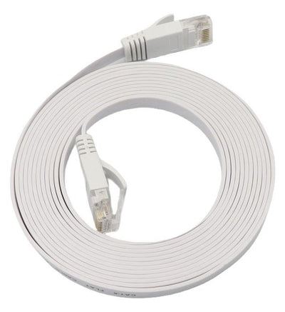 Microconnect V-UTP6A03W-FLAT-LSZH Network Cable White 3M CAT.6A U/UTP (UTP) — image 1