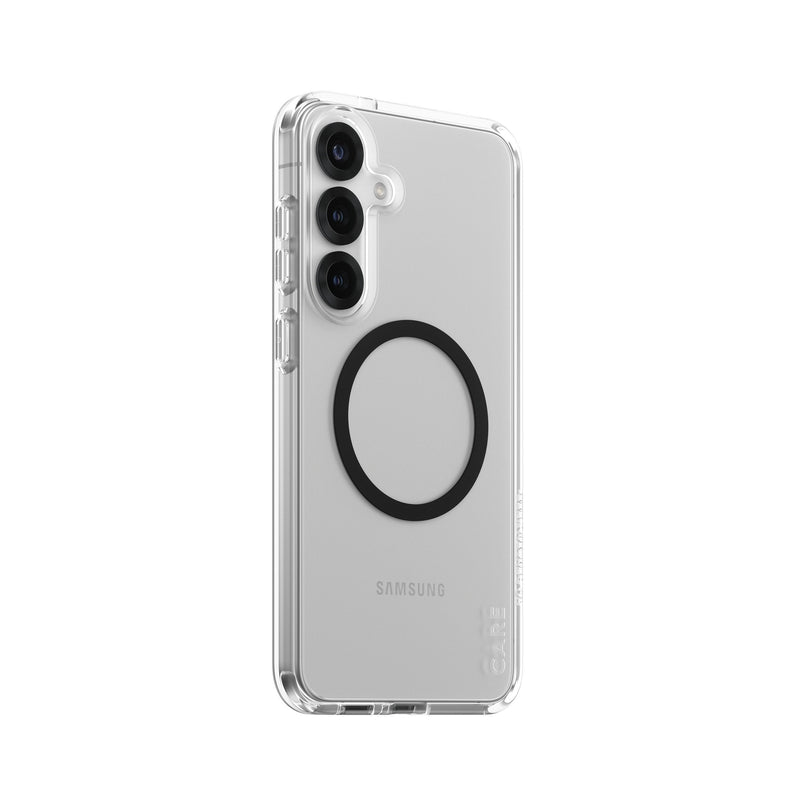 Panzerglass Care™ By ® Urban Combat Case Transparent W. Black Qi Compatible Samsung Galaxy S25 + Case For Sams