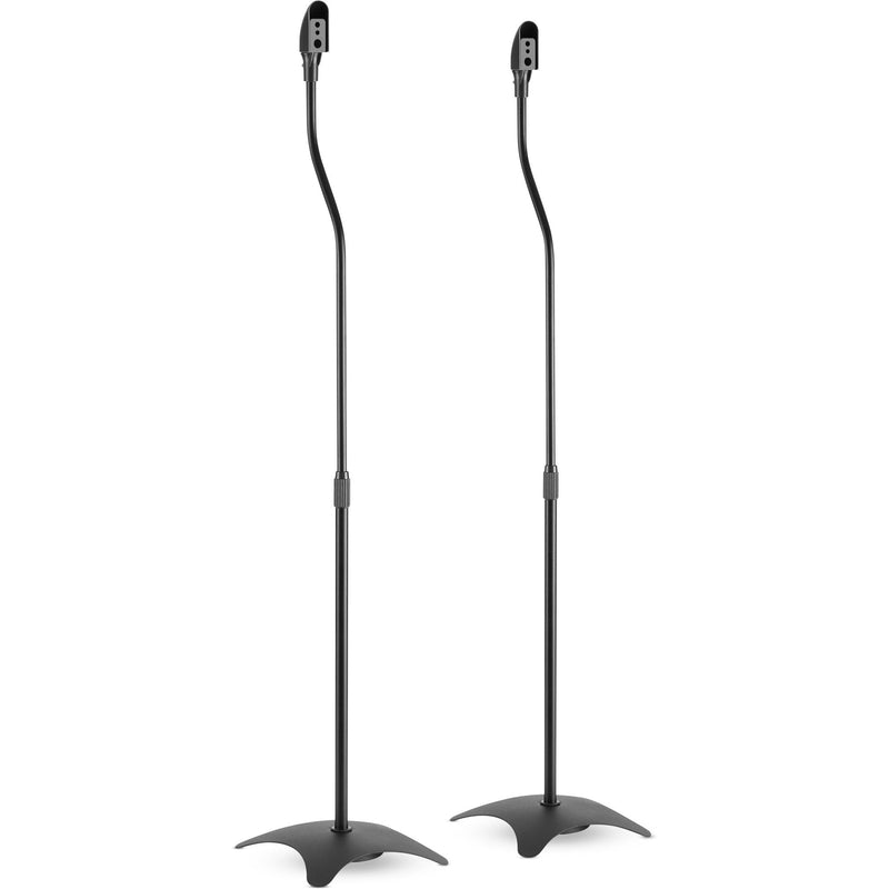 Inline Stand Floor Speaker 68-110CM 2 Units Set Black