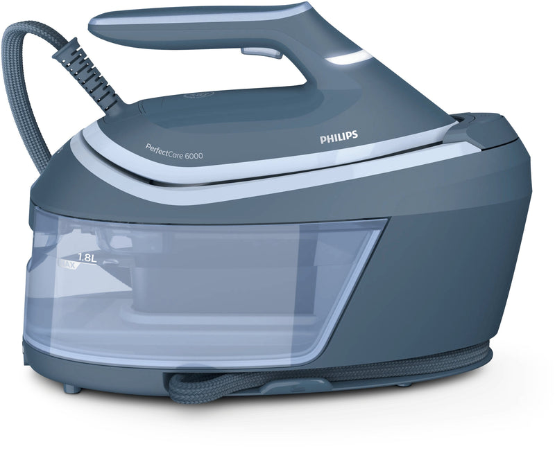 Philips PSG6042 20 Perfectcare 6000 Series Ironing System, Continuous Steam 130G Min, Water Tank 1.8 L, Blue