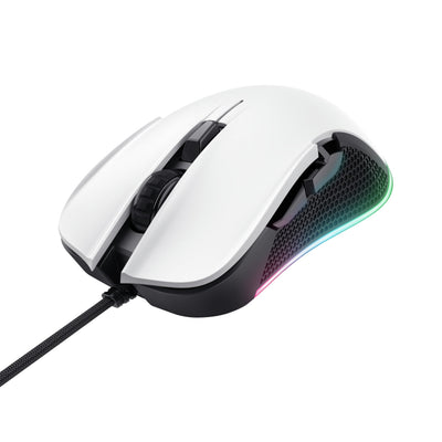 Trust Mouse Gaming GXT922 Ybar White/Black RGB Up To 7200PPP/ Iluminación LED RGB/ 6 Buttons Programables — image 1