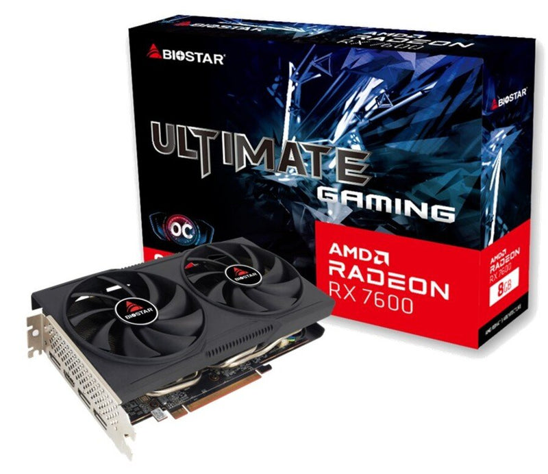 Biostar Graphics Card VGA PCIE16 RX7600 8GB GDDR6/VA76S6RM81