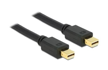 Delock 83472 Cable Mini DisplayPort M/M 0,5M Black — image 1