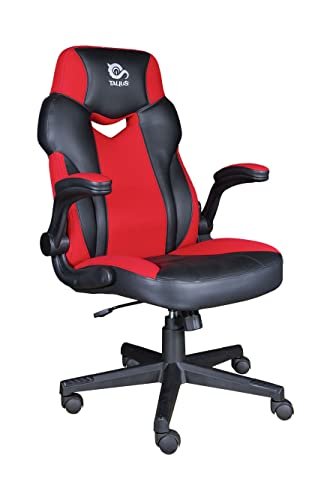 Talius Chair Crab Gaming Negr/Red Arms Fijos, Butterfly, Base Metal Wheels 60MM Nylon, Gas C — image 1