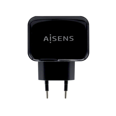 Aisens Charger USB 17W 5V/3.4A - 2x USB With Control Ai - Black — image 1