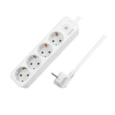 Logilink LPS245 Base Múltiple 1,5M 4 Salidas AC Indoor White — image 1