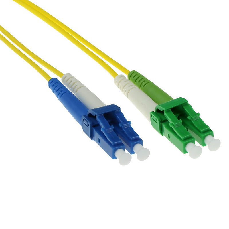 1 Meter Lszh Singlemode 9 125 OS2 Fiber Patch Cable Duplex With Lc Apc And Lc Upc Connectors