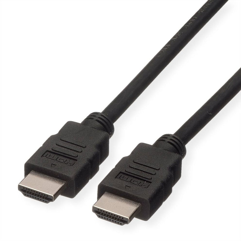 Roline Green HDMI High Speed Cable With Ethernet, Tpe, Black 5M