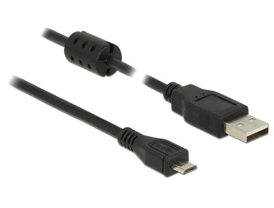 Delock 84902 USB Cable 2.0 Tipo-a Male USB 2.0 Micro-b Male 1,5M Black — image 1