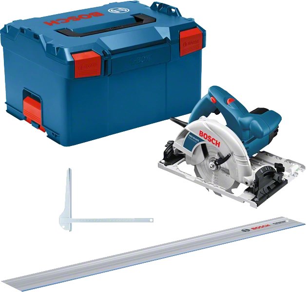Bosch Saw Circular Professional Gks 55 + Gce Professional Blue 1.350W, L-boxx, Carril Guía Fsn 1400 0615990M91