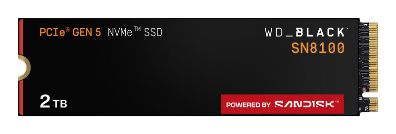 Western Digital Drive SSD Wd Black SN8100 2TB M.2 2280 PCIE 5.0 Full Capacity