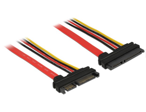 Delock 83802 Cable SATA III 22PIN - 22PIN M/H0.10M