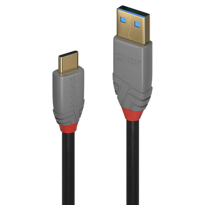 Lindy 36912 USB Cable 1,5M USB 3.2 Gen 2 (3.1 Gen 2) USB C USB a Black Grey — image 1