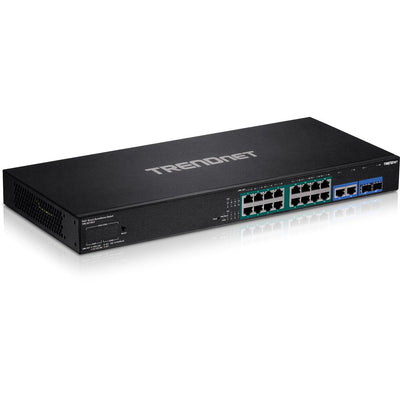 Trendnet TPE-3018LS Switch Gestionado Gigabit Ethernet (10/100/1000) Black 1U Energía Sobre Ethernet (PoE) — image 1