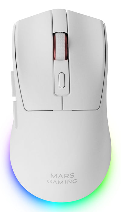 Mars Gaming Mouse Optico MMT3 RGB White RGB Chroma/ Óptico/ 14400 DPI/ Base Charging/ Rechargeable Up To 100H  — image 1