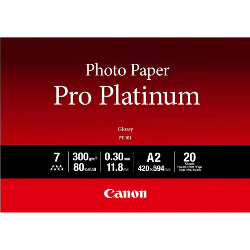 Canon PT-101 Paper Fotográfico White Tall Brillo A2