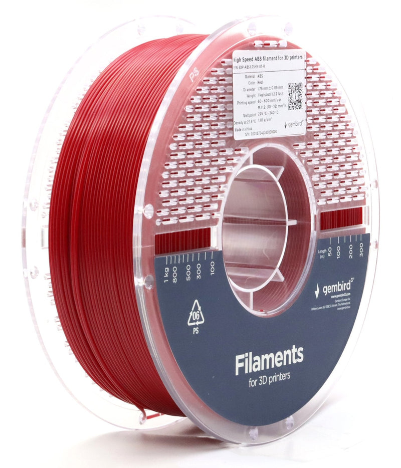 Filamento Abs High Speed, 1,75MM, 1KG, Red