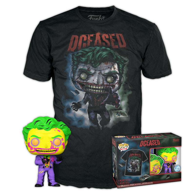 Set Figure Pop & Tee DC Comics Joker Size XL