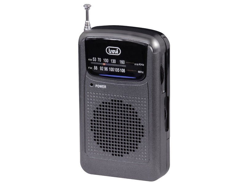 Trevi Radio Bolsillo Ra 710 Gmg Mini Portable Am/Fm Radio Metal Gun