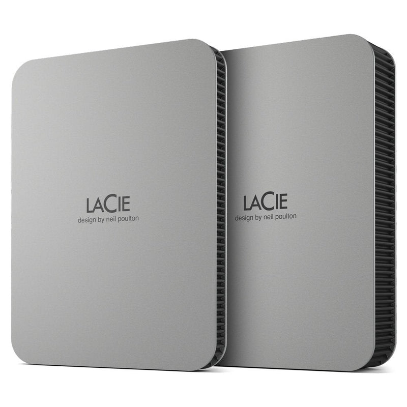 Lacie Mobile Drive HDD USB-C 1TB 2.5 Moon Silver With USB-C Cable
