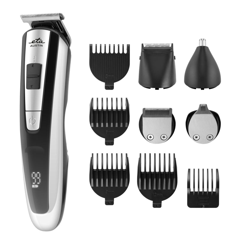 Eta ETA834590000 Austin Cortadora Hair Multiusos 5 1 Wireless Tiempo Funcionamiento 60 Min, 2 Niveles Ajuste