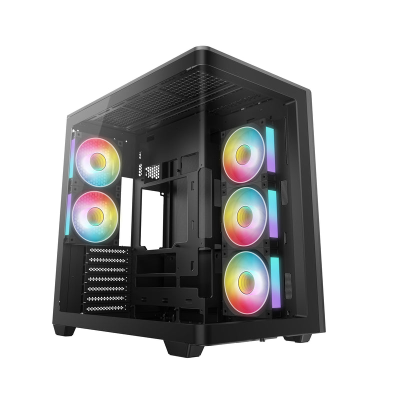 Deepcool PC Case CG590U 5F Black Panorama Glass) R-CG590U-BKAGA5-G