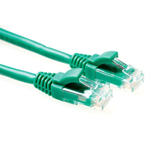 Green 2 Meter U UTP CAT.6 Patch Cable Component Level With RJ45 Connectors