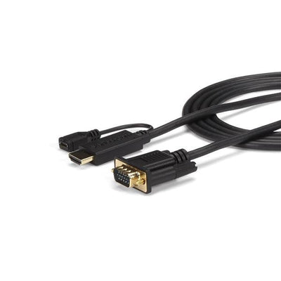StarTech.com HDMI To VGA Cable 10 Ft / 3M 1080P 1920 X 1200 Active HDMI Cable Monitor Cable Computer Cable (HD — image 1