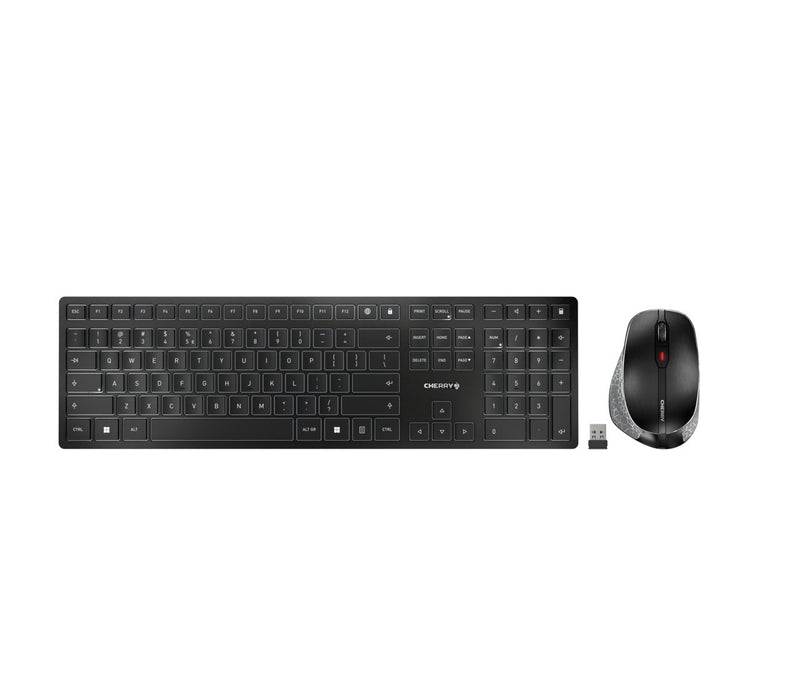 Cherry Dw 9500 Slim Teclado + Ratón RF Inalámbrico + Bluetooth QWERTY Spanish Negro Gris