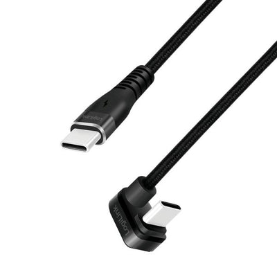 Logilink Cable USB-C 2.0M W Oplocie Katowy Black — image 1