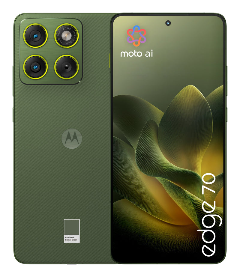 Motorola Smartphone Edge 70 17CM (6.7) Dual SIM Android 16.0 5G USB Type-c 12GB 512GB 4800MAH Green