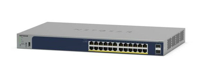 NETGEAR Smart GS724TPP Conmutador L3 Lite Smart 24 X 10/100/1000 (PoE + ) + 2 X Gigabit Sfp Desktop Assembly R
