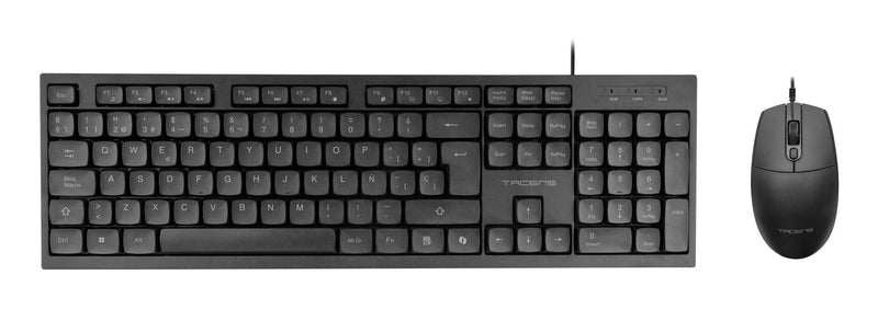 Tacens Keyboard Spanish And Mouse ACP02 Black