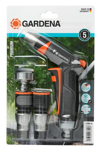 Gardena 18298-20 Set Básico Premium Connector Rociador/Pistola Plastic Grey Orange 5 Pieces