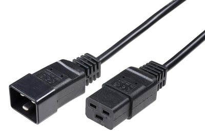 Microconnect PE141520 Cable Transmisión Black 2M C20 Acoplador C19 Acoplador — image 1