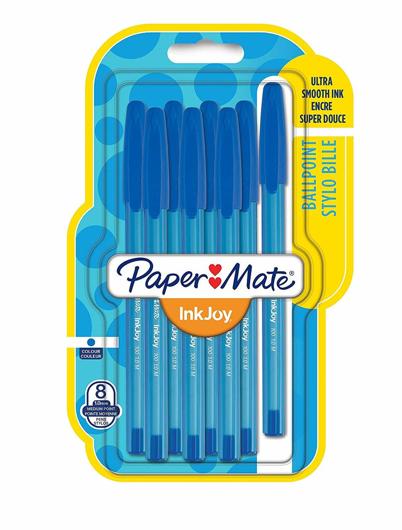 Paper Matte Pen Inkjoy 100 Kappe 8ST. M Blue