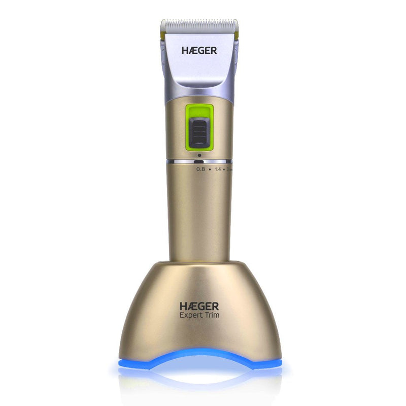 Haeger Hair Clipper Wireless Expert Trim Láminas Ceramic And Revestimiento Titanio 4 Guías Corte Level Hoja Ad