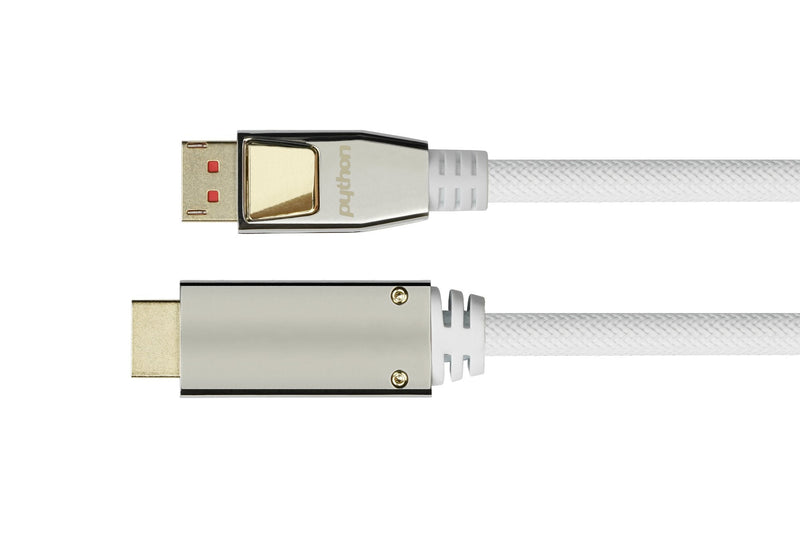 Python DisplayPort 1.4 An HDMI 2.0 Cable Nylong. White 3M
