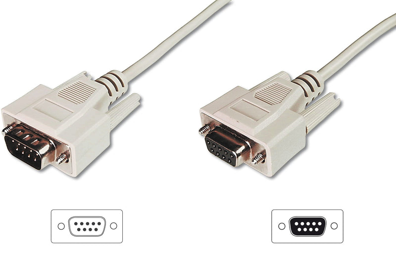 Digitus Cable D-SUB9 M/H 5M Serial Encapsulado Be