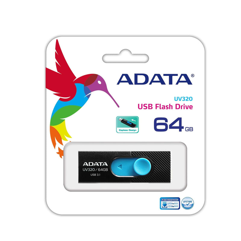 ADATA USB Flash Drive UV320 64GB USB 3.1 Black