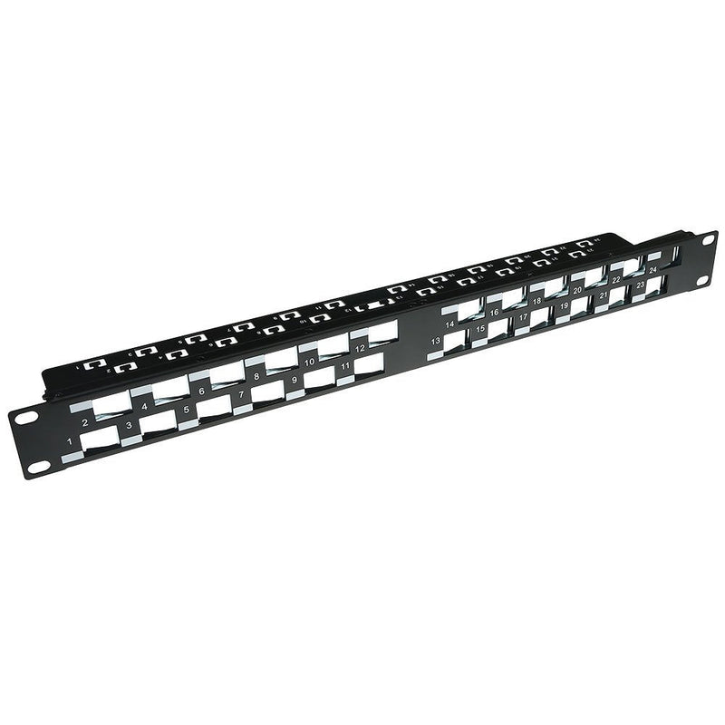 Patchpanel Unloaded 24 Ports 45°