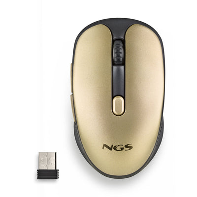 Ngs Wireless Mouse Evo Rust Battery Rechargeable Up To 1600 DPI Gold — image 1