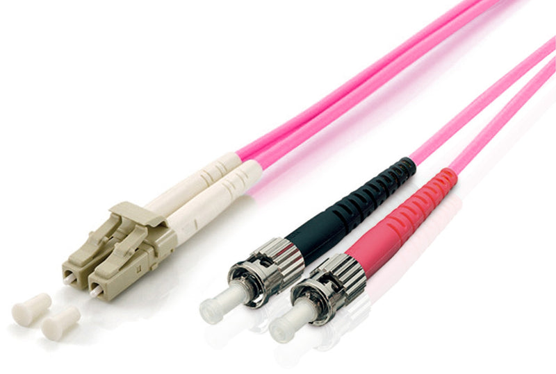 Cable Fibre Optic Multimode Libre Halogenos Lc/St 50/125U 1M OM4