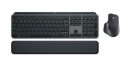 Logitech Keyboard English + Mouse Mx Keys S Combo RF Wireless + Bluetooth QWERTY Reino Unido Graphite — image 1