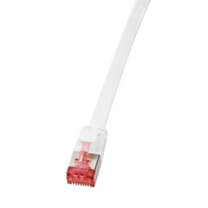 Logilink Cable Flach Network RJ45 U FTP CAT.6 20,00M White