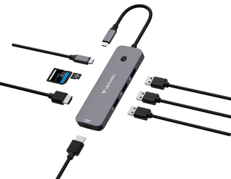 Verbatim Hub USB-C Pro Multiport 8 Port CMH-08 32151