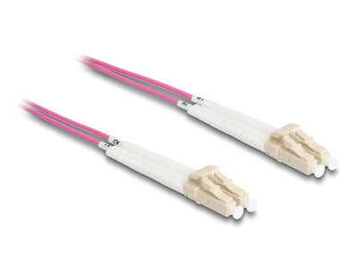 Delock Lwl Cable Lc Duplex a Lc Duplex Multimode OM4 Winkelbar 1M — image 1