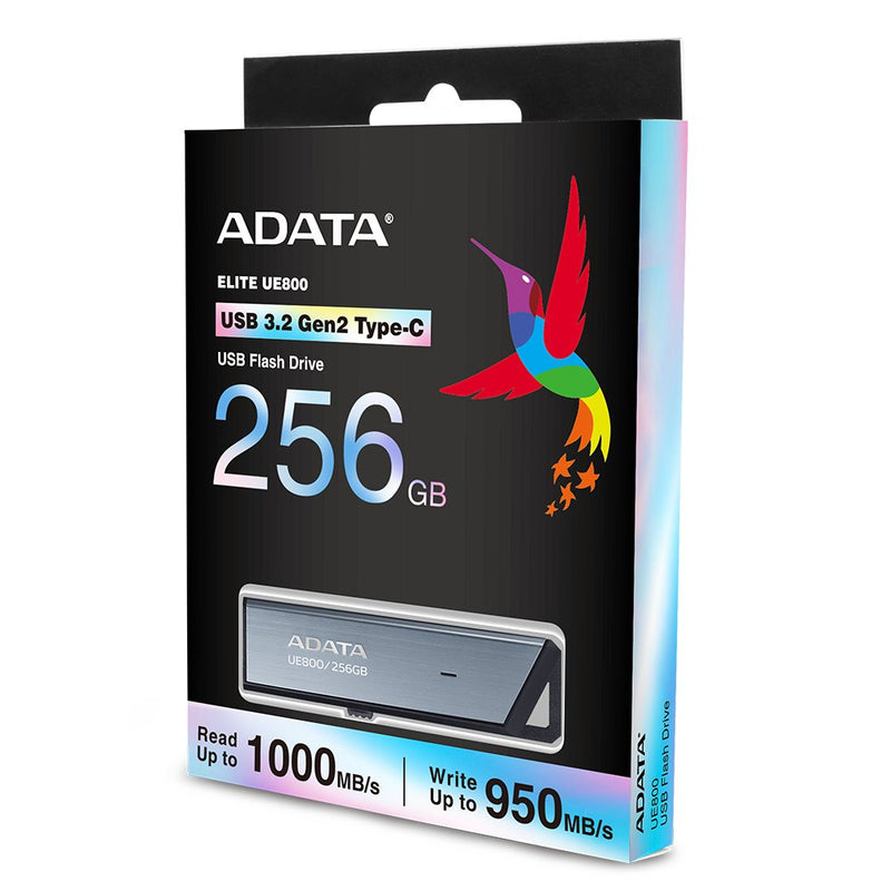 ADATA USB Flash Drive UE800 Elite 256GB Aluminium Brushing USB-C 3.2 (10 Gbit/S)
